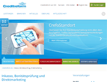Tablet Screenshot of creditreform.de